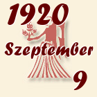 Szűz, 1920. Szeptember 9
