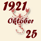 Skorpió, 1921. Október 25