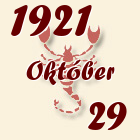 Skorpió, 1921. Október 29