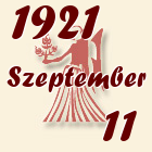 Szűz, 1921. Szeptember 11