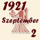 Szűz, 1921. Szeptember 2