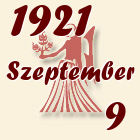 Szűz, 1921. Szeptember 9