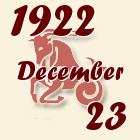 Bak, 1922. December 23