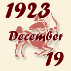 Nyilas, 1923. December 19