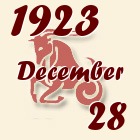 Bak, 1923. December 28