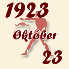 Mérleg, 1923. Október 23