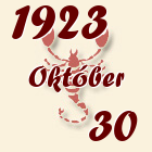 Skorpió, 1923. Október 30