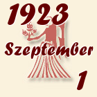 Szűz, 1923. Szeptember 1