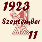 Szűz, 1923. Szeptember 11