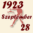 Mérleg, 1923. Szeptember 28