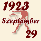 Mérleg, 1923. Szeptember 29