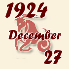 Bak, 1924. December 27