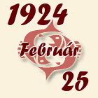 Halak, 1924. Február 25