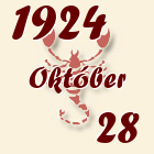 Skorpió, 1924. Október 28