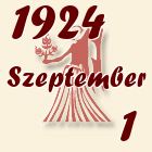 Szűz, 1924. Szeptember 1