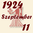 Szűz, 1924. Szeptember 11