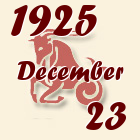 Bak, 1925. December 23