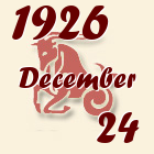 Bak, 1926. December 24
