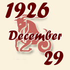 Bak, 1926. December 29