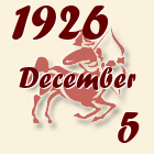 Nyilas, 1926. December 5