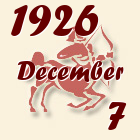 Nyilas, 1926. December 7