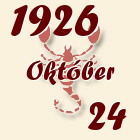 Skorpió, 1926. Október 24