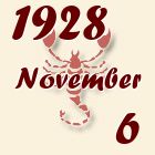 Skorpió, 1928. November 6