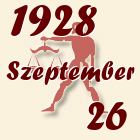 Mérleg, 1928. Szeptember 26
