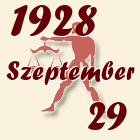 Mérleg, 1928. Szeptember 29