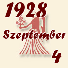 Szűz, 1928. Szeptember 4