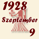 Szűz, 1928. Szeptember 9