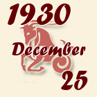 Bak, 1930. December 25