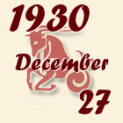 Bak, 1930. December 27
