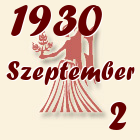 Szűz, 1930. Szeptember 2