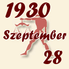 Mérleg, 1930. Szeptember 28