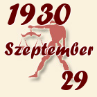 Mérleg, 1930. Szeptember 29