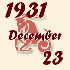 Bak, 1931. December 23