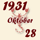 Skorpió, 1931. Október 28