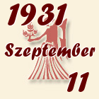 Szűz, 1931. Szeptember 11