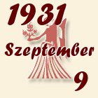 Szűz, 1931. Szeptember 9
