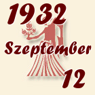 Szűz, 1932. Szeptember 12