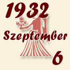 Szűz, 1932. Szeptember 6