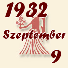 Szűz, 1932. Szeptember 9