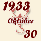 Skorpió, 1933. Október 30