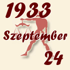 Mérleg, 1933. Szeptember 24