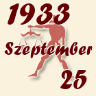 Mérleg, 1933. Szeptember 25