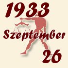 Mérleg, 1933. Szeptember 26