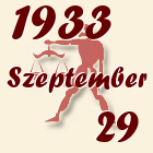 Mérleg, 1933. Szeptember 29