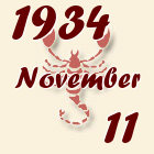 Skorpió, 1934. November 11