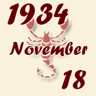 Skorpió, 1934. November 18